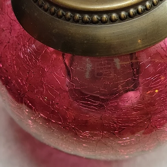 Vintage crackle glass tea light holders (2) - Picture 8 of 8